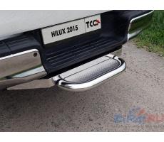 Toyota Hilux 2015- Задняя подножка (нерж. лист) 60,3 мм (под фаркоп) ( шт ) Артикул: TOYHILUX15-45