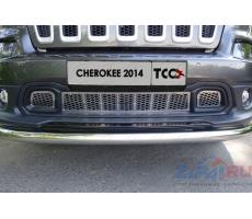 Jeep Cherokee (Sport, Longitude, Limited) 2014- Решетка радиатора (лист) ( шт ) Артикул: JEEPCHER14-04
