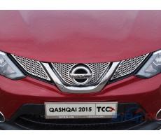Nissan Qashqai 2015- (SPB) Решетка радиатора верхняя (лист) ( компл ) Артикул: NISQASHSPB15-21