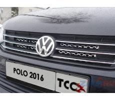 Volkswagen Polo 2016- Решётка радиатора верхняя (лист) ( шт ) Артикул: VWPOLO16-07