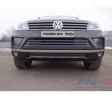 Volkswagen Touareg 2014- Решетка радиатора центральная (лист) ( шт ) Артикул: VWTOUAR14-11