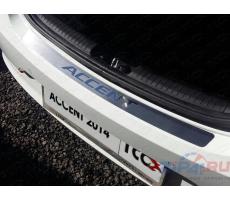 Hyundai Accent 2014- Накладка на задний бампер (лист шлифованный) ( компл ) Артикул: HYUNACC14-06