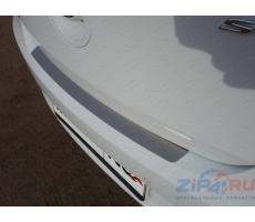 Hyundai Solaris (седан/хетчбэк) 2014- Накладка на задний бампер (лист шлифованный) (только хетчбэк) ( шт ) Артикул: HYUNSOL14-07