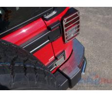 Jeep Wrangler 3D (3,6) 2006- Накладки на задний бампер (декоративные) (комплект 2 шт.) ( компл ) Артикул: JEEPWRAN3D(3.6)14-24
