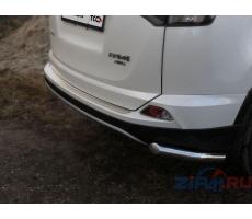 Toyota RAV4 2015- Накладки на задний бампер (лист шлифованный) ( компл ) Артикул: TOYRAV15-07